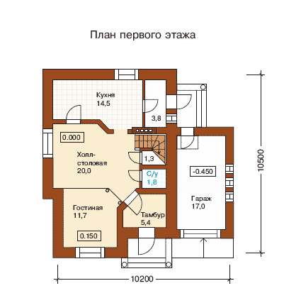 план 1 этаж